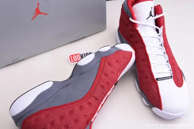 Official Maikesneakers Gym 13 Retro Jordan Flint Air 414571-600 Grey Red 0527